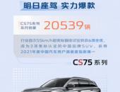 号外！2021年10月CS75系列累计销售246045辆，同比增长17.1%！